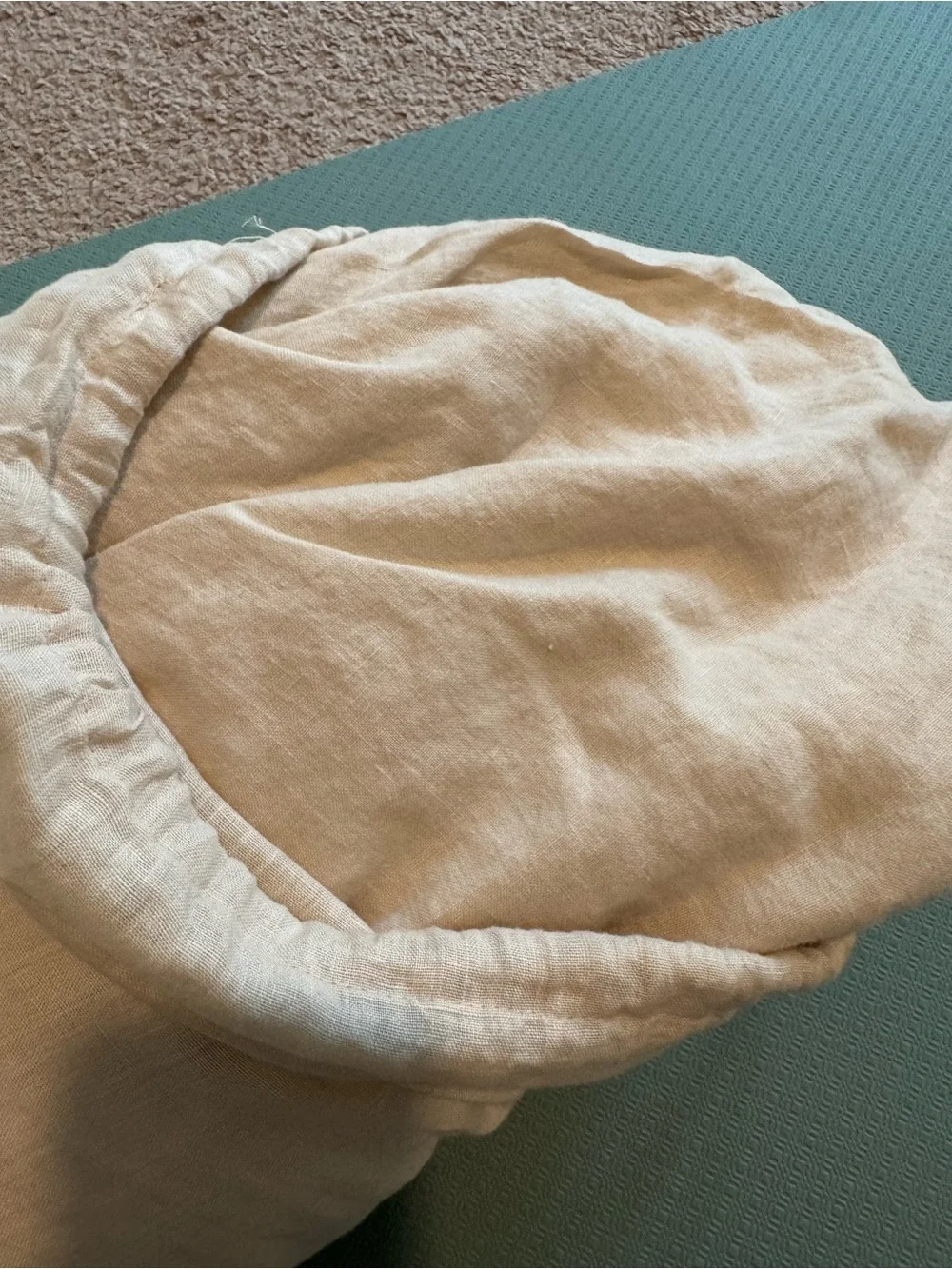 Quince Neutral Beige European Linen Duvet Cover